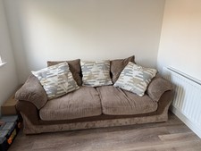 Brown 2 Seater Sofa With