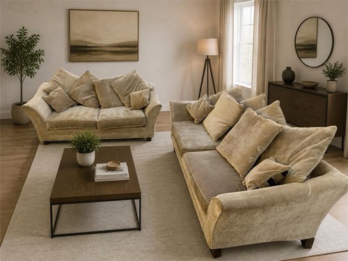 Beige and seater sofas in - beige,