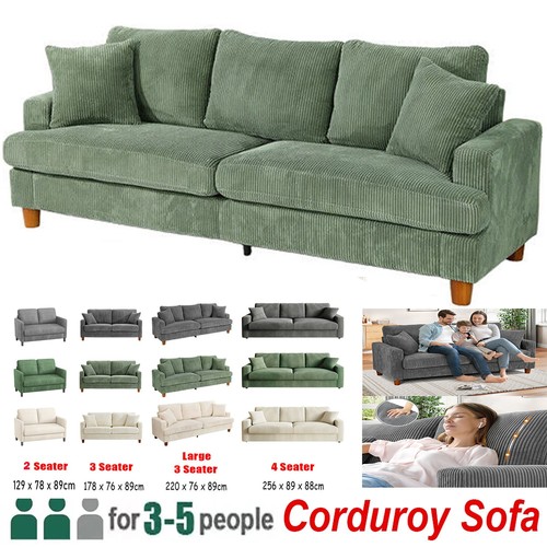 Modern seater corduroy sofa - 4,