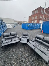 Black 2 Seater Recliner