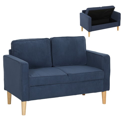 Homcom compact seater sofa - seater,
