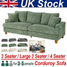 3/4 Seater Corduroy Sofa Jumbo