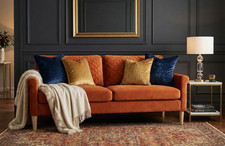 Orange 2 Seater Sofa Living