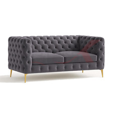 STOREX Tufted Velvet Sofa –
